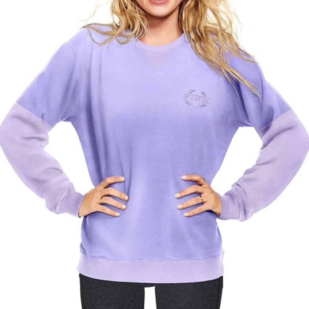 RARE VS PINK Velour Campus Crew